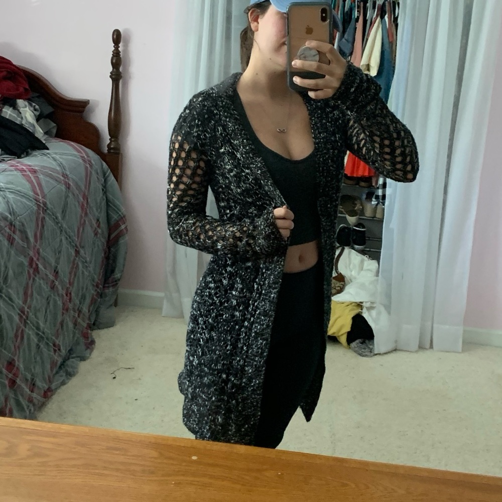 Charlotte Russe Black Cardigan